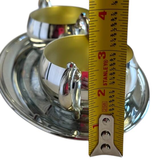 Vintage Oneida Silver Platted Holloware 3 Piece Dessert Set - Picture 4 of 9